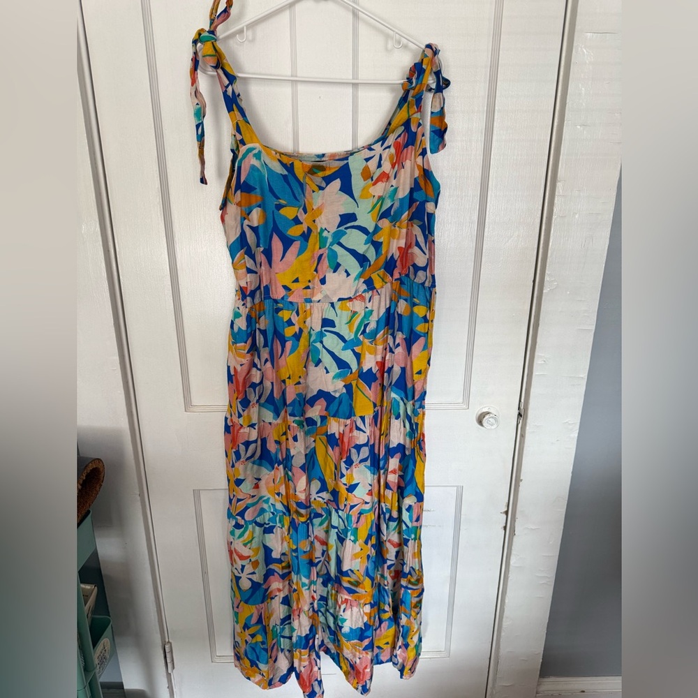 Floral Multicolor Maxi Dress
